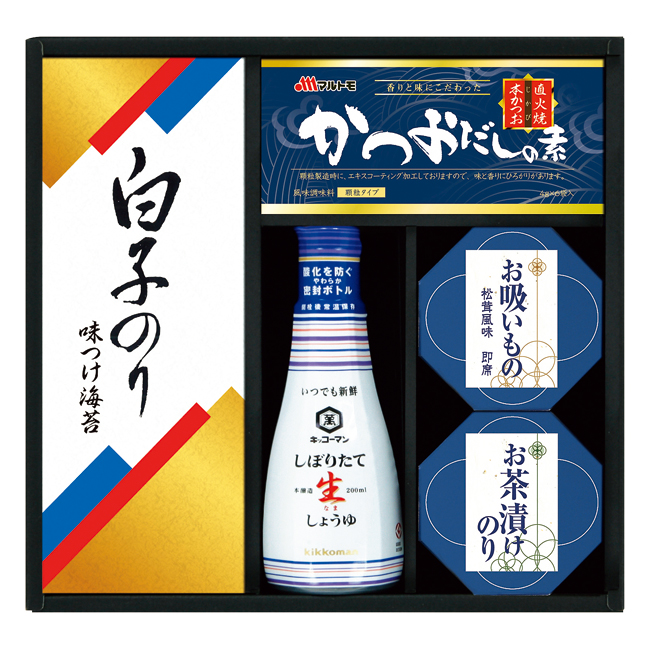 送料無料】 キッコーマン生しょうゆ＆白子のり食卓詰合せ No.20｜香典返し.JP